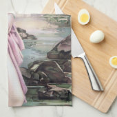 Tease in Stream Oasis door Shanghai China Meisje Theedoek (Quarter Fold)