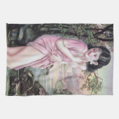 Tease in Stream Oasis door Shanghai China Meisje Theedoek (Horizontaal)