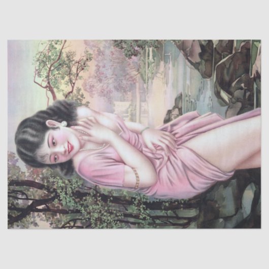 Tease in Stream Oasis door Shanghai China Meisje Tissuepapier (Voorkant)