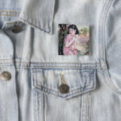 Tease in Stream Oasis door Shanghai China Meisje Vierkante Button 5,1 Cm (In situ)