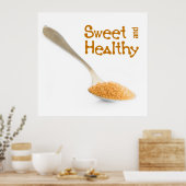 Teaspoon en bruine suiker poster (Keuken)