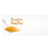 Teaspoon en bruine suiker reclamekaart (Achterkant)
