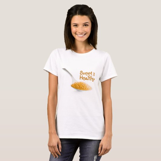 Teaspoon en bruine suiker t-shirt (Voorkant volledig)