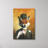 Teatime de heer Fox Canvas Print (Voorkant)
