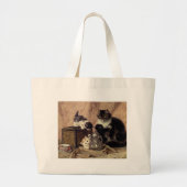 Teatime_For_Kittens Grote Tote Bag (Voorkant)