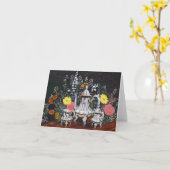 Teatime in de Tuin door Jim Ivey--Lege Notecard Kaart (Gele Bloem)