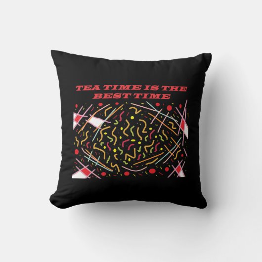 Teatime is de beste designauto vloer ma kussen (Voorkant)