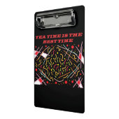 Teatime is de beste time art design zakmap mini klembord (Angled2)