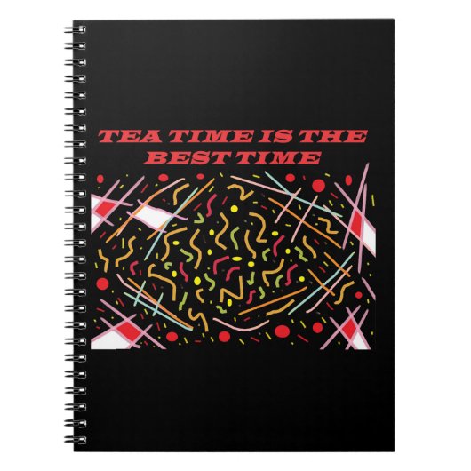 Teatime is de beste time art design zakmap notitieboek (Voorkant)