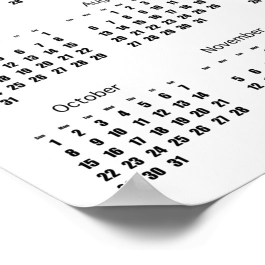 TEATIME Kalendergrote poster 2017 (Hoek)