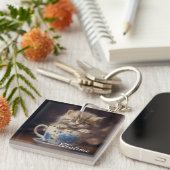 Teatime Kitten Sleutelhanger (Voorkant Rechts)