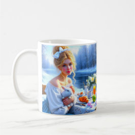 - Teatime met Alice en haar konijn Koffiemok