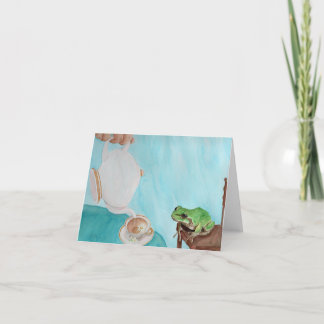 Teatime met Frederick: Wenskaart 4"x5.6" Feestdagen Kaart