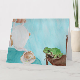Teatime met Frederick: Wenskaart 8.5 "x11" Bedankkaart