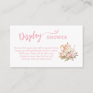 TEATIME MET HET BRIDE-TO-BE VRIJGEZELLENFEEST DISP INFORMATIEKAARTJE