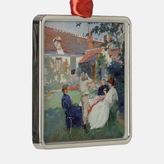 Teatime Metalen Ornament (Rechts)