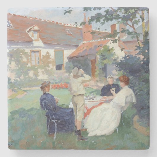 Teatime Stenen Onderzetter (Voorkant)