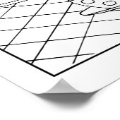 Teatime Tea Party Quaint DIY Coloring Poster (Hoek)