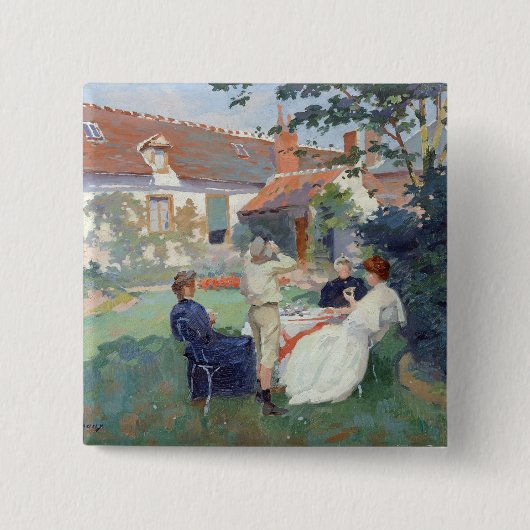 Teatime Vierkante Button 5,1 Cm (Voorkant)