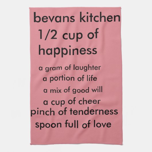 teatowel over het leven theedoek (Verticaal)