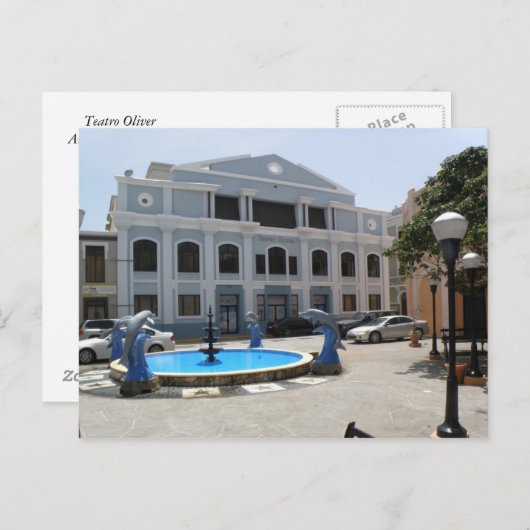 Teatro Oliver Briefkaart (Voorkant / Achterkant)