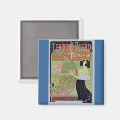 Teatro Regio Torino (koninklijk theater) Magneet (Voorkant / Achterkant)