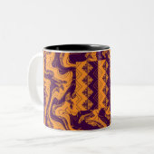 Tebeb Waves Tweekleurige Koffiemok (Voorkant links)