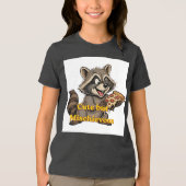 Tebele Bandiet Schattig Wasbeer Tri-Blend Shirt (Voorkant)