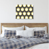 TEC Lights 1 omwikkeld doek Canvas Afdruk (Insitu (Slaapkamer))