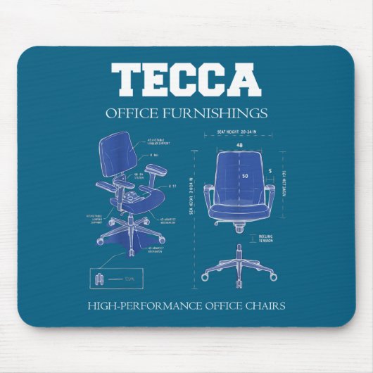 Tecca Office Furnishings - High Performance Chairs Muismat (Voorkant)