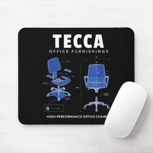 Tecca Office Furnishings - High Performance Office Muismat (Met muis)