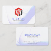 Tech AI Digital Network Logo Visitekaartje (Voorkant / Achterkant)