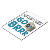 Tech Air Conditioner Go Brrr van HVAC-technicus Notitieboek (Linkerzijde)