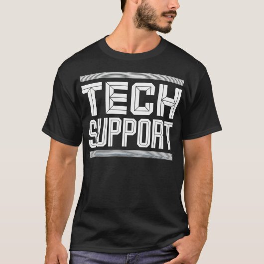 Tech Assistance Shirt Tech Support T-shirt (Voorkant)