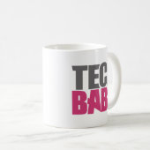 Tech Babe. Koffiemok (Voorkant rechts)