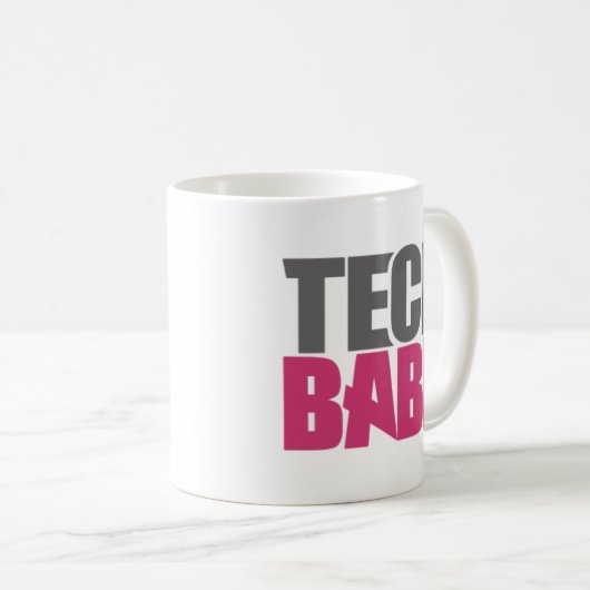 Tech Babe. Koffiemok (Voorkant rechts)