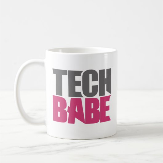 Tech Babe. Koffiemok (Links)