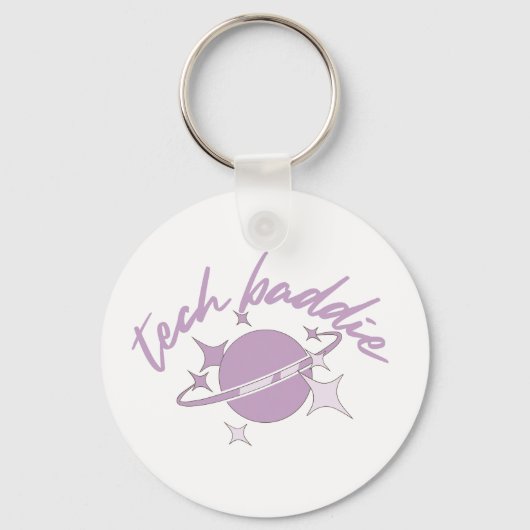 Tech Baddie Variatie 3 Sleutelhanger (Achterkant)