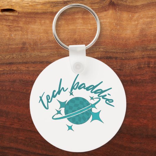 Tech Baddie (Variatie 6) Sleutelhanger (Achterkant)