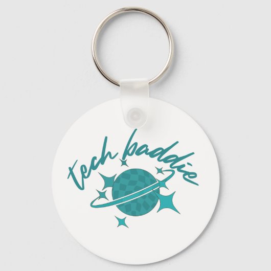 Tech Baddie (Variatie 6) Sleutelhanger (Achterkant)