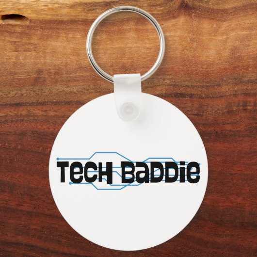 Tech Baddie (Variatie 7) Sleutelhanger (Achterkant)