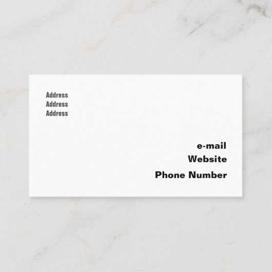 Tech Black en White Geometric Overlapping Circles Visitekaartje (Achterkant)