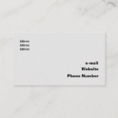 Tech Black en White Geometric Overlapping Circles Visitekaartje (Achterkant)