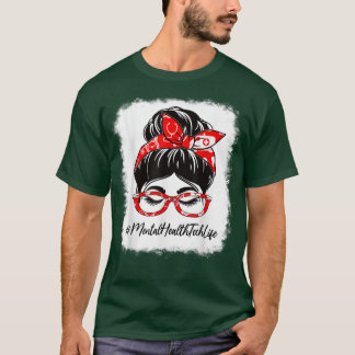 Tech Bleaching Messy Bun Appreciation T-shirt