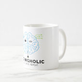 Tech Brain Codeermok voor programmeurs en codeurs Koffiemok (Voorkant rechts)