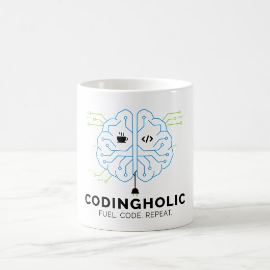 Tech Brain Codeermok voor programmeurs en codeurs Koffiemok (Center)