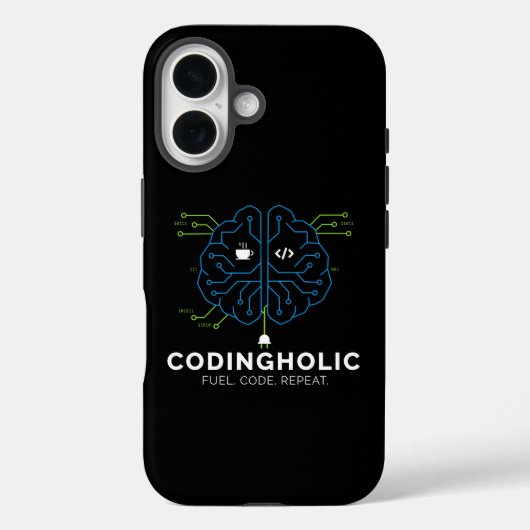 Tech Brain-codering voor programmeurs en codeurs Case-Mate iPhone Case (Achterkant)