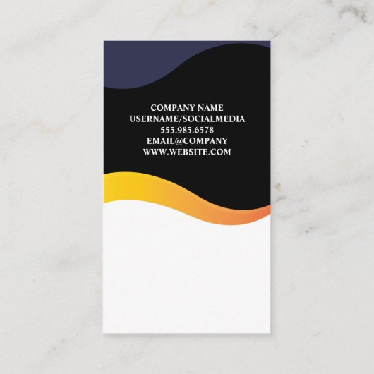 Tech Brain Logo | Visitekaartje voor golfontwerp (Achterkant)