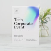 Tech Business corporate Event Meeting Invitation Save The Date (Staand voorkant)
