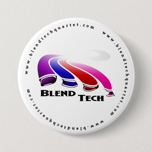 Tech-Button overvloeien Ronde Button 7,6 Cm (Voorkant)